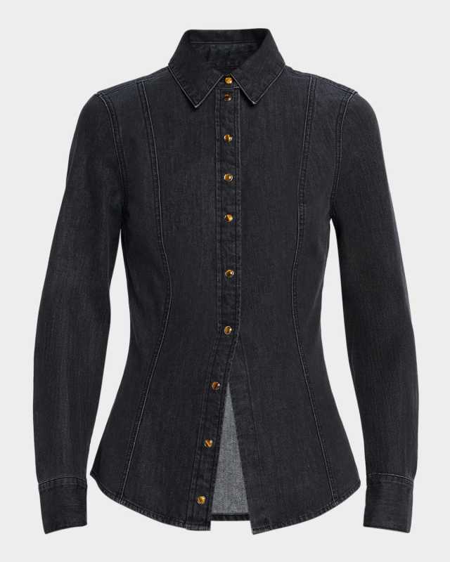 Eddie Denim Button-Front Shirt